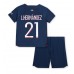 Paris Saint-Germain Lucas Hernandez #21 Hjemmedraktsett Barn 2023-24 Korte ermer (+ Korte bukser)